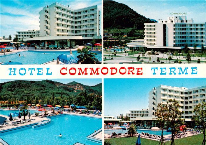 Montegrotto Terme IT Hotel Commodore Terme Pool Landschaften
