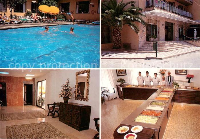 Pineda de Mar ES Schwimmbad Hotel Apartaments Koppers Halle Gastraum