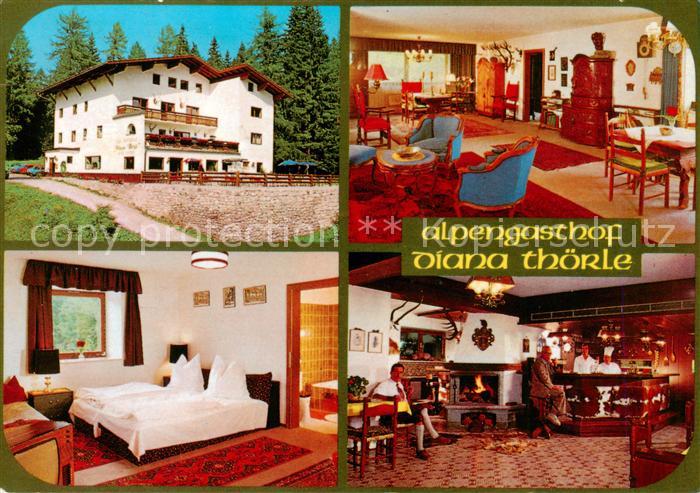 Ehrwald Tirol AT Alpengasthof Cafe Restaurnt Diana Thoerle Zimmer Bar Gastraum