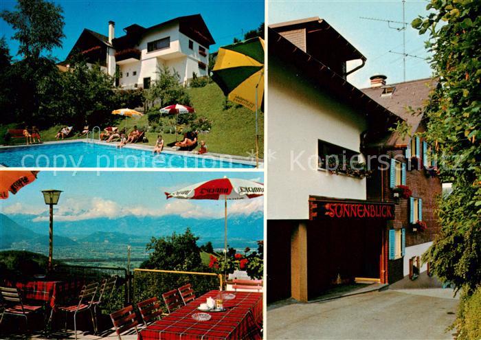 Fraxern Gasthof Pension Sonnenblick Schwimmbad Terrasse