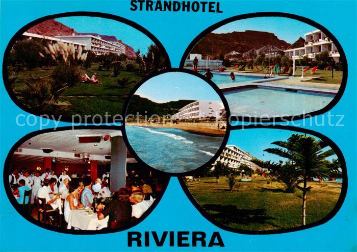 Playa del Cura Gran Canaria ES Strandhotel Riviera Gastraum Schwimmbad