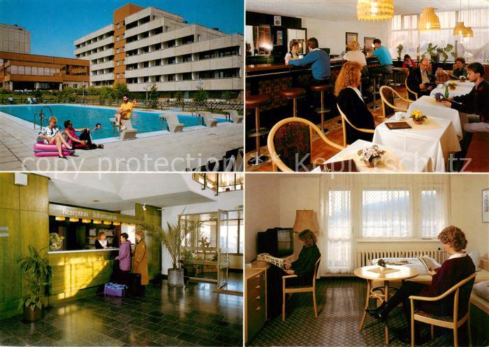 Tabarz Bad Tabarz Inselsberg Klinik Bar Speisesaal Rezeption Schwimmbad