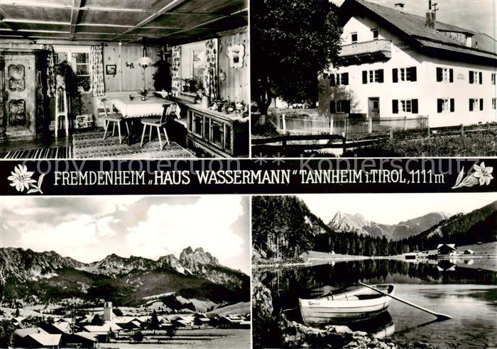 Tannheim Tirol AT Fremdenheim Haus Wassermann Gaststube Panorama Gondelteich