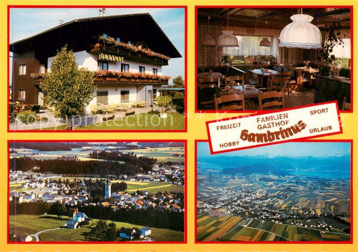 Voecklamarkt Gasthof Pension Gambrius Gastraum Fliegeraufnahmen