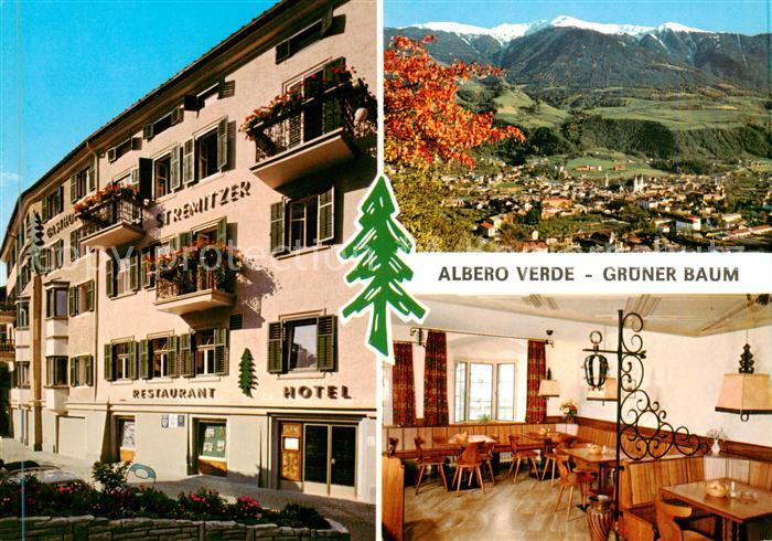 Bressanone Brixen Suedtirol IT Albergo Ristorante Albero Verde Panorama Gastraum