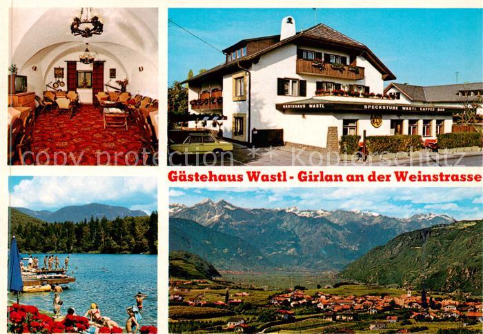 Girlan Gaestehaus Wastl Gaststube Seepartie Panorama