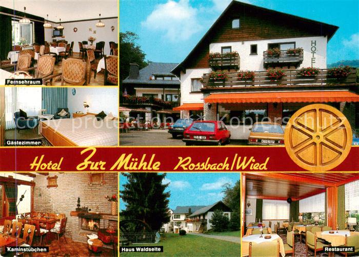 Rossbach Wied Hotel Zur Muehle Fernsehraum Gaestezimmer Kaminstube Haus Waldseit