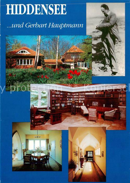 Insel Hiddensee Teilansichten Bibliothek Gerhart Hauptmann