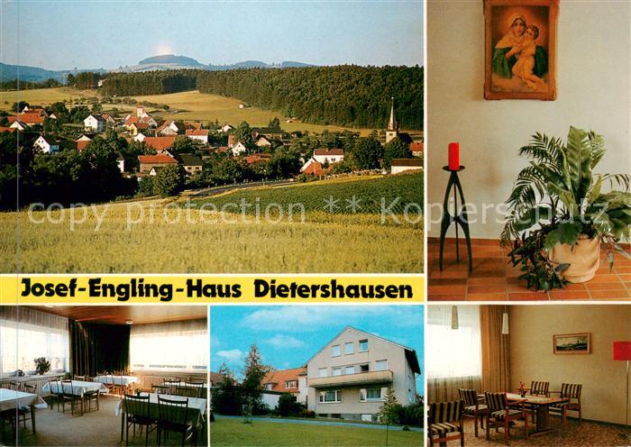 Dietershausen Rhoen Panorama Josef Engling Haus Speiseraum Aufenthaltsraum