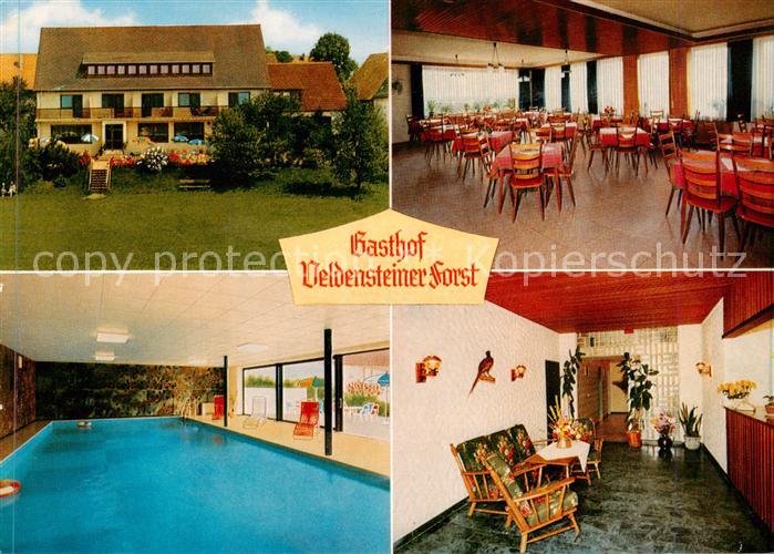 Bernheck Gasthof Veldensteiner Forst Speisesaal Hallenbad Rezeption