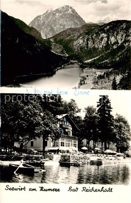 Bad Reichenhall Seewirt am Thumsee Alpenpanorama