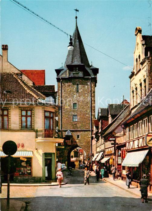 Helmstedt Niedersachsen Neumaerkerstrasse mit Hausmannsturm