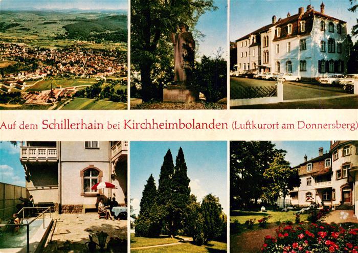 Kirchheimbolanden Auf dem Schillerhain Hotel Park Denkmal Luftaufnahme
