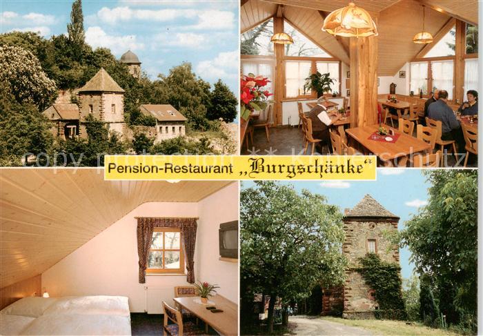 St Martin Pfalz Pension Restaurant Burgschaenke Gastraum Fremdenzimmer Burg