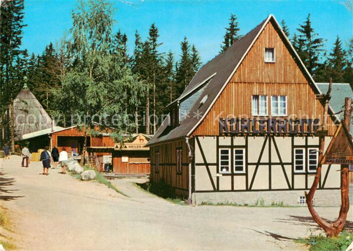 Sosa Erzgebirge Konsum-Gaststaetten Koehlerhuette und Meiler an der Talsperre de