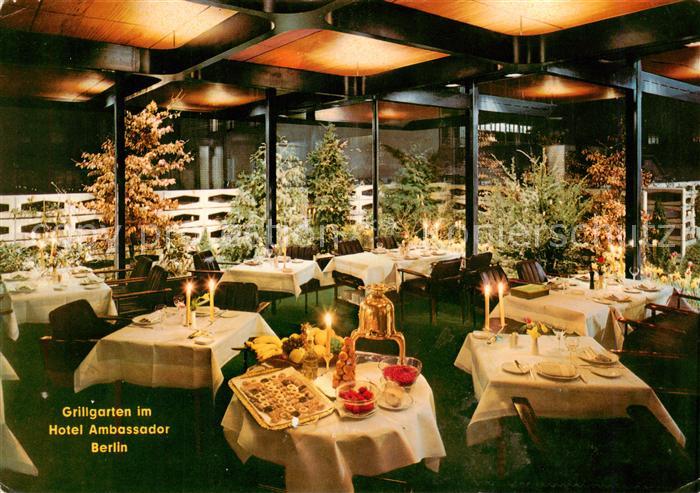 BERLIN  CITY Hotel Ambassador Grillgarten Restaurant