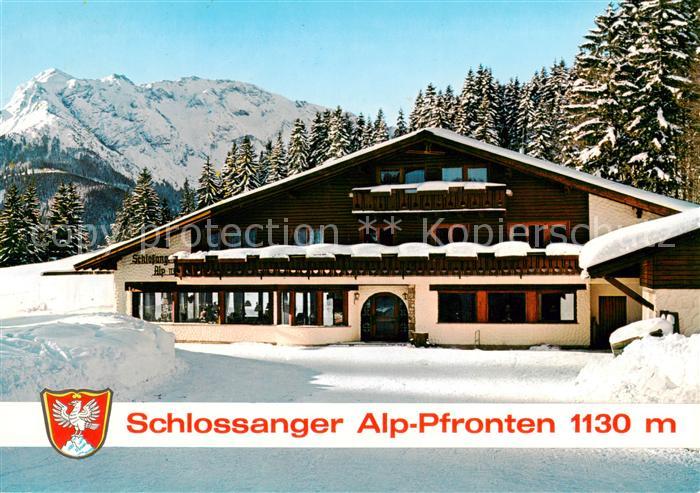 Pfronten Ostallgaeu Bayern Schlossanger Alp Winterlandschaft Allgaeuer Alpen