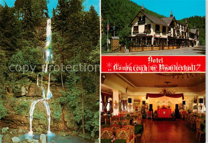 GOSLAR Harz Niedersachsen Hotel Koenigreich zu Romkerhall Restaurant Wasserfall