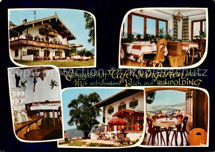Ruhpolding Bayern Berggasthof Cafe Weingarten Restaurant Terrasse