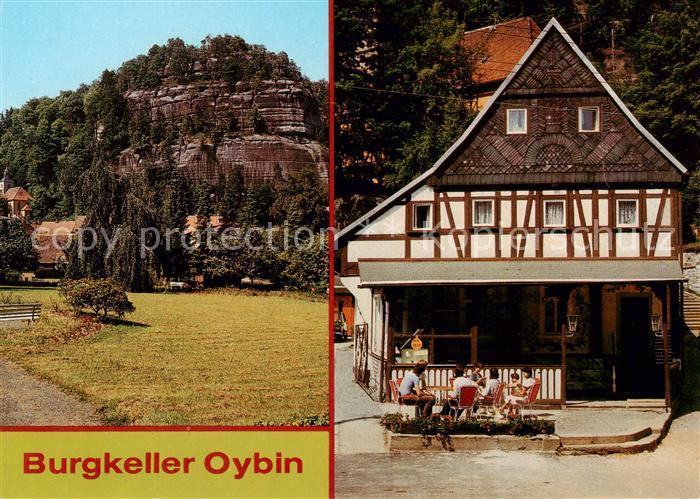 Oybin Sachsen HO-Gaststaette Burgkeller Felsen Zittauer Gebirge