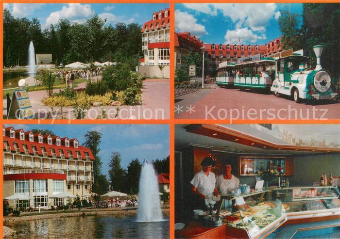 Eberswalde Kur Cafe in der Brandenburg Klinik Haus Barnim Kurbahn Springbrunnen