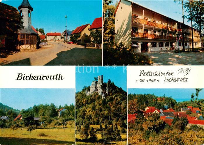 Birkenreuth Orts und Teilansichten Burgruine