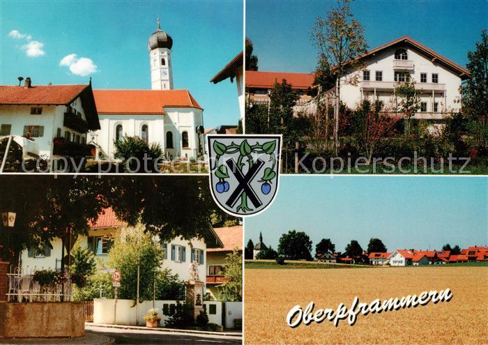 Oberpframmern St Andreas Kirche Kindergarten Pfarrhof Kriegerdenkmal Siedlung am