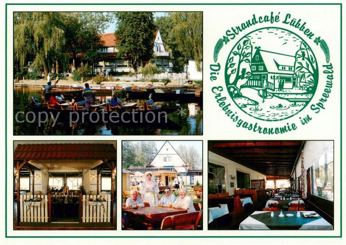 Luebben Spreewald Strandcafe Luebben Restaurant Terrassencafe Biergarten Kahnabf