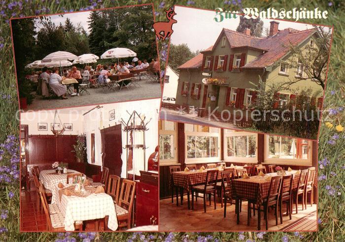 Zwickau Sachsen Gastschaenke Pension Zur Waldschaenke Freiterrasse Gastraeume