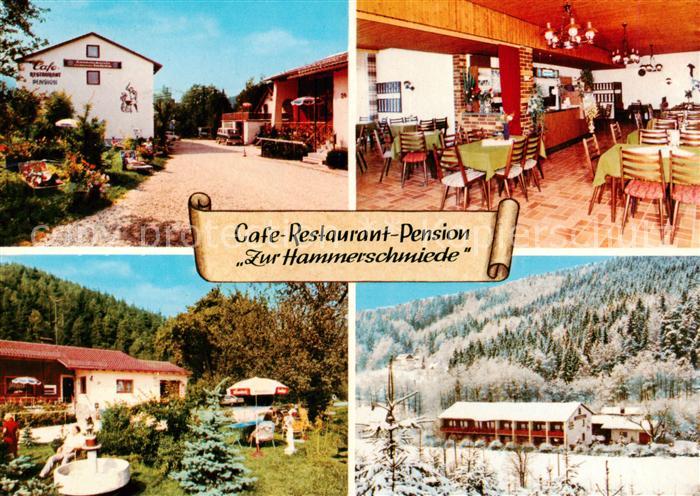 Weidenberg Cafe Pension Restaurant Zur Hammerschmiede Gastraum Garten