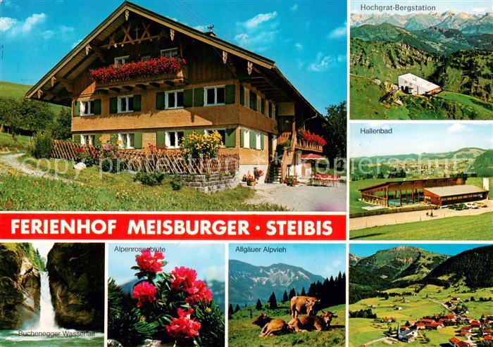 Steibis Oberstaufen Bayern Ferienhof Meisburger Buchenegger Wasserfall Alpenrose