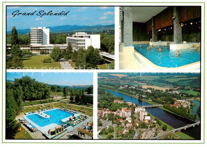 Kupele Piestany SK Balnea Grand Splendid Pool Fliegeraufnahme Hallenbad