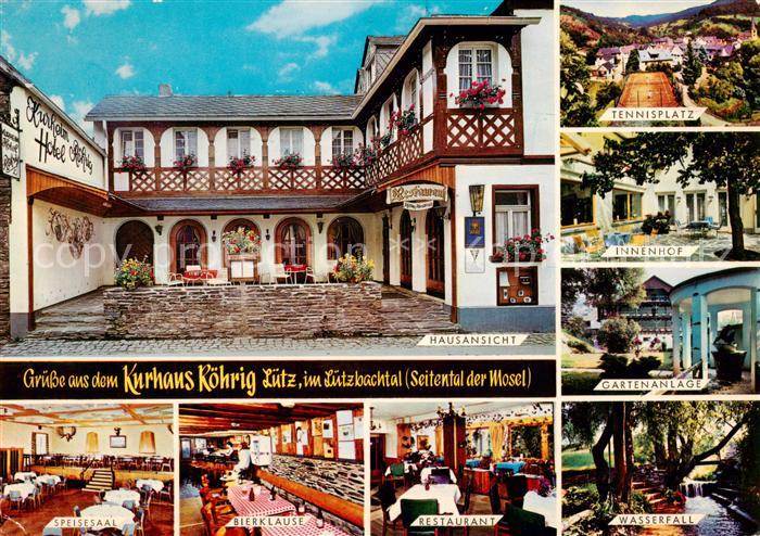 Luetz Luetzbachtal Kurheim Hotel Roehrig Speisesaal Bierklause Restaurant Wasser