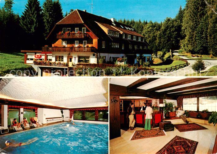 Kaelberbronn Pfalzgrafenweiler Gasthof Pension Waldsaegmuehle Hallenbad Rezeptio