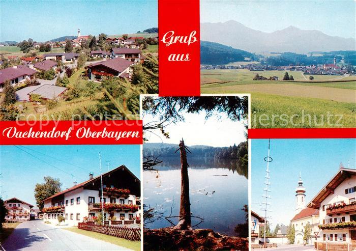 Vachendorf Chiemsee Panorama Ortpartie Gondelteich Maibaum