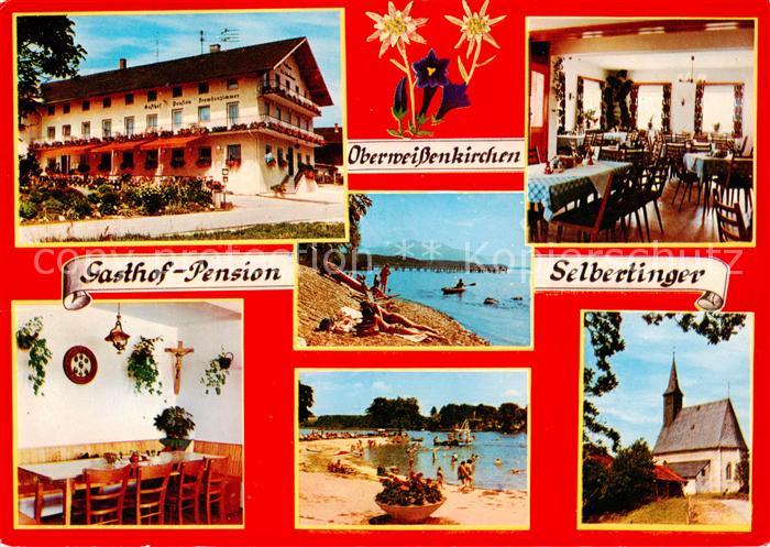 Oberweissenkirchen Gasthaus Pension Selbertinger Gastraeume Strand Kirche