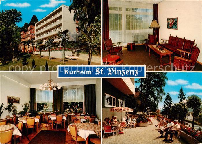 Bad Soden-Salmuenster Kurheim St Vinzenz Gastraeume Terrasse