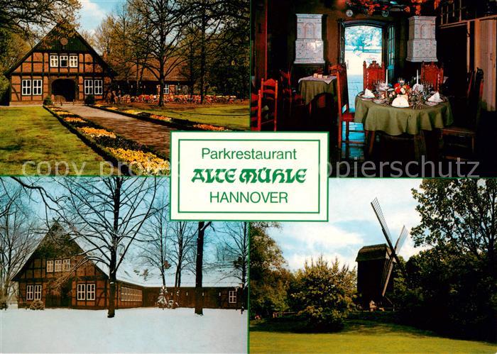 HANNOVER  CITY Parkrestaurant Alte Muehle Gastraum Windmuehle