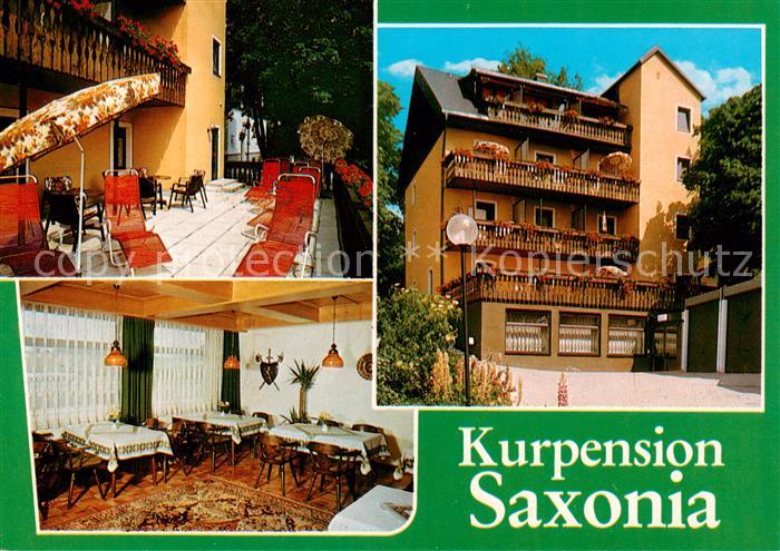 Bad Steben Kurpension Saxonia Gaststube Terrasse