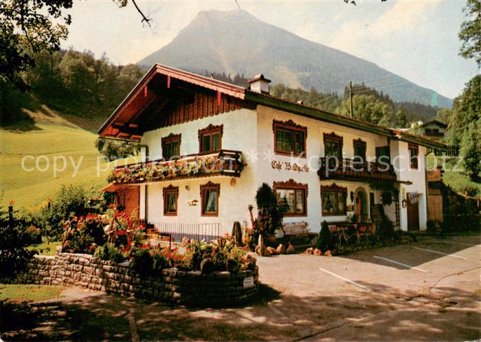 Ramsau  Berchtesgaden Cafe und BrotzeitstÃ¼berl Waldquelle