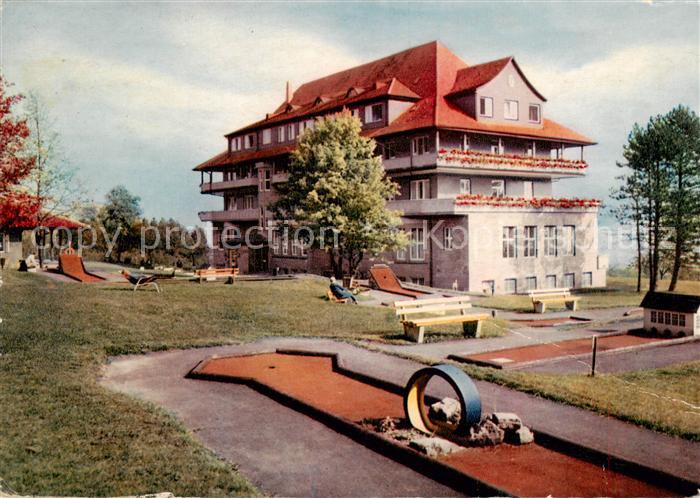 Rodt  Lossburg Sanatorium Hohenrodt Minigolfanlage