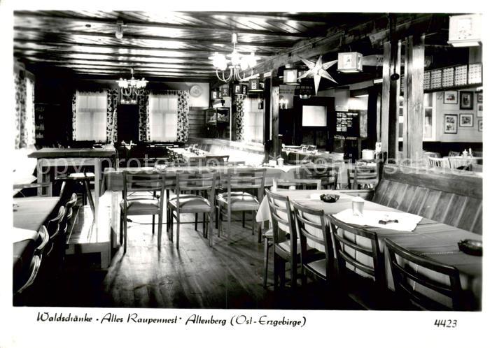 Altenberg  Osterzgebirge Waldschaenke Altes Raupennest Gaststube