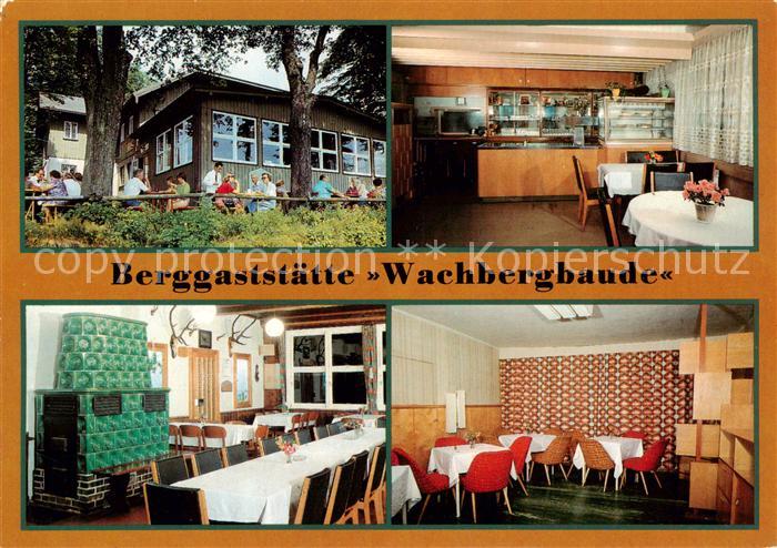 Saupsdorf Berggaststaette Wachbergbaude Gastraeume