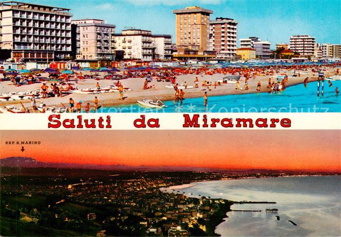 Miramare di Rimini IT  Strandpartien Panorama