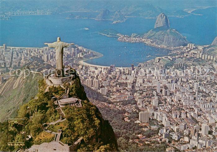 Rio de Janeiro Cristo Redentor Fliegeraufnahme