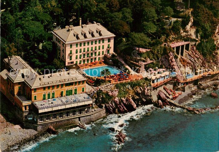 Camogli Liguria IT Golfo Paradiso Fliegeraufnahme