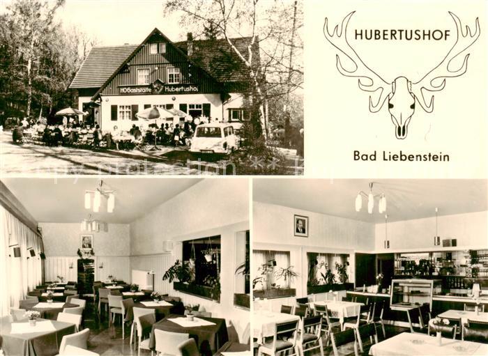 Bad Liebenstein HO Gaststaette Hubertushof Gastraeume