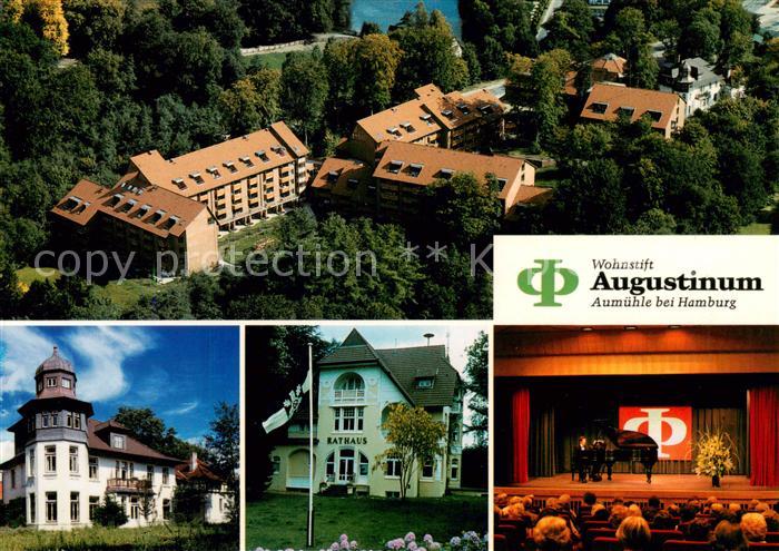 Aumuehle Hamburg Wohnstift Augustinum Fliegeraufnahme Rathaus Theatersaal