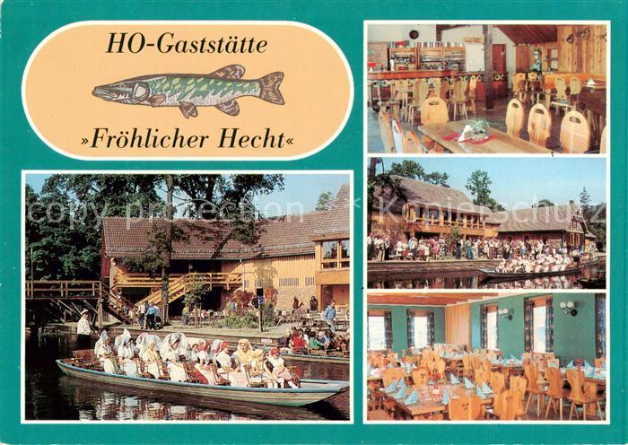 Lehde Luebbenau Spreewald HO Gaststaette Froehlicher Hecht