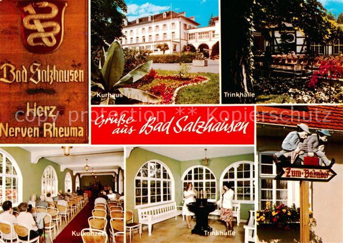 Bad Salzhausen Kurhaus Trinkhalle Kurkonzert Originelles Hinweisschild